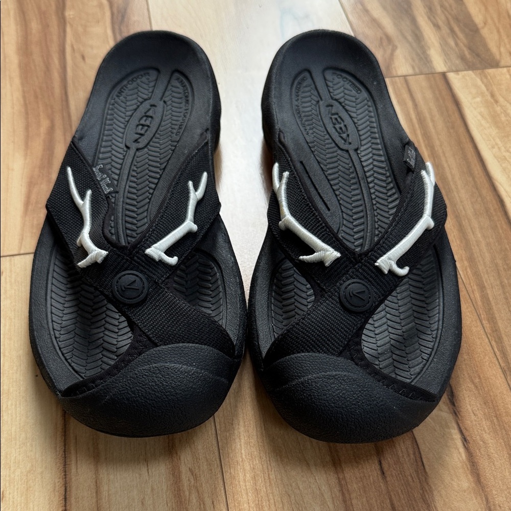 Keen Black Sandals with White Accents